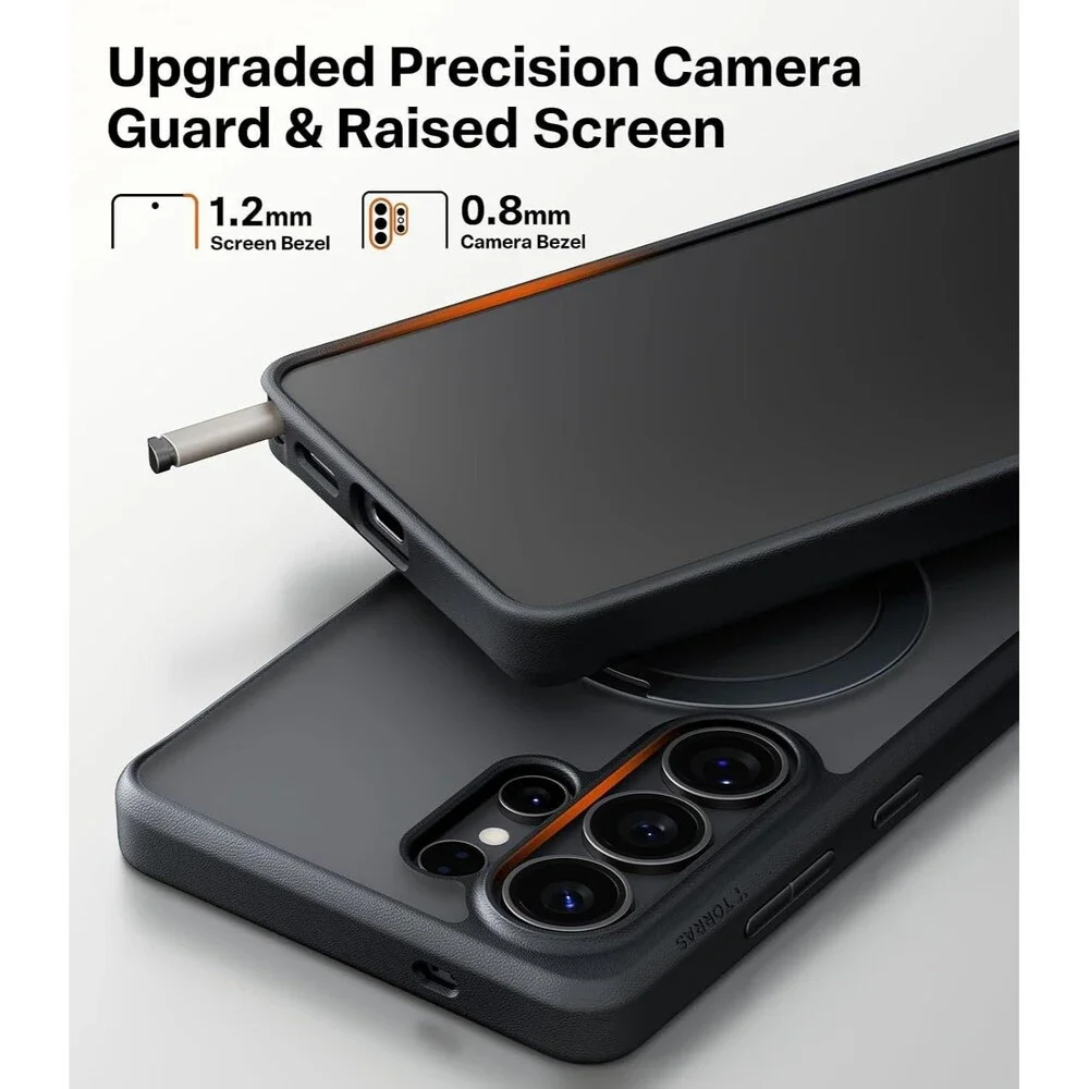 Q3 Spin for Samsung Galaxy S26 Ultra Case with 360 for S26 Ultra Black